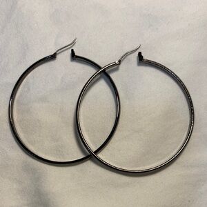 Elegant Silver Hoop Earrings